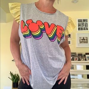 RePurposed Disney PRIDE rainbow T-Shirt